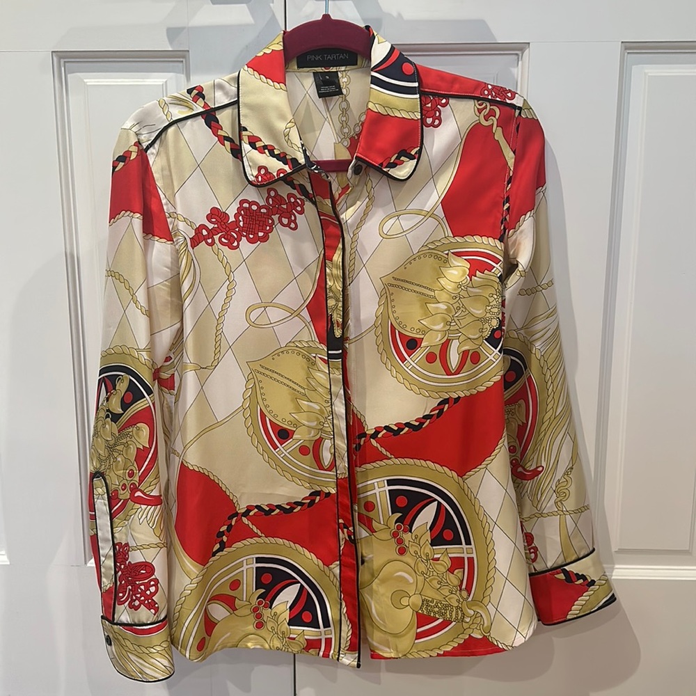 Pink Tartan Blouse